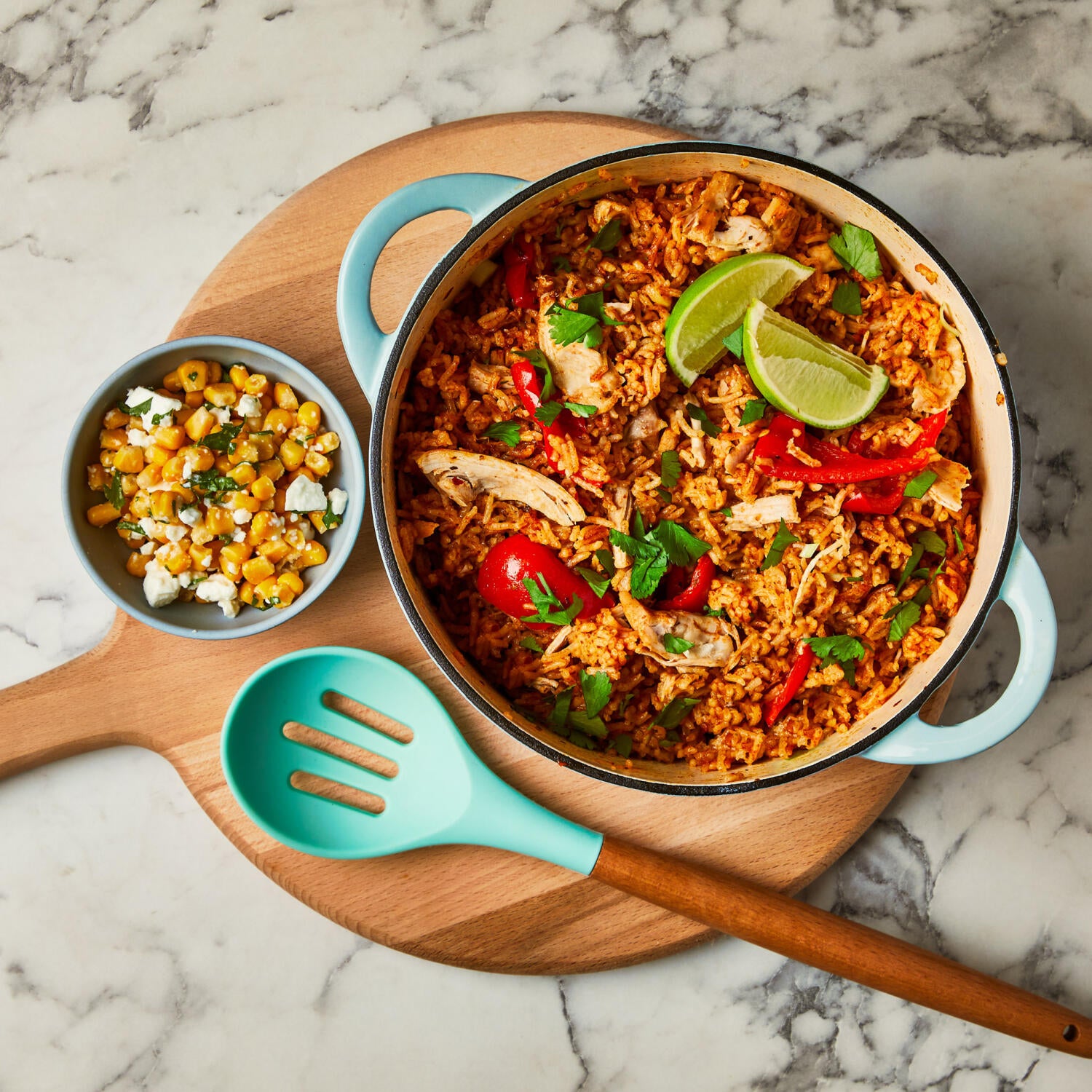 One-Pot Smoky Coriander Chicken & Rice With Esquites freeshipping - Boxnest