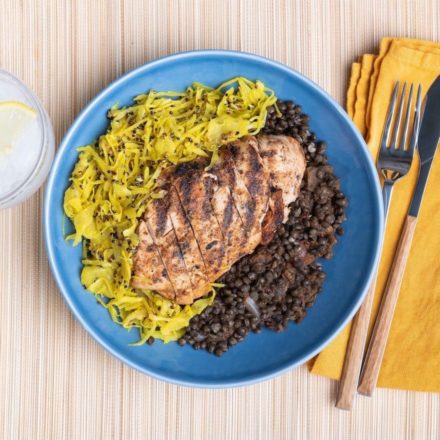 Grilled Chicken Breast with Black Dahl freeshipping - Boxnest